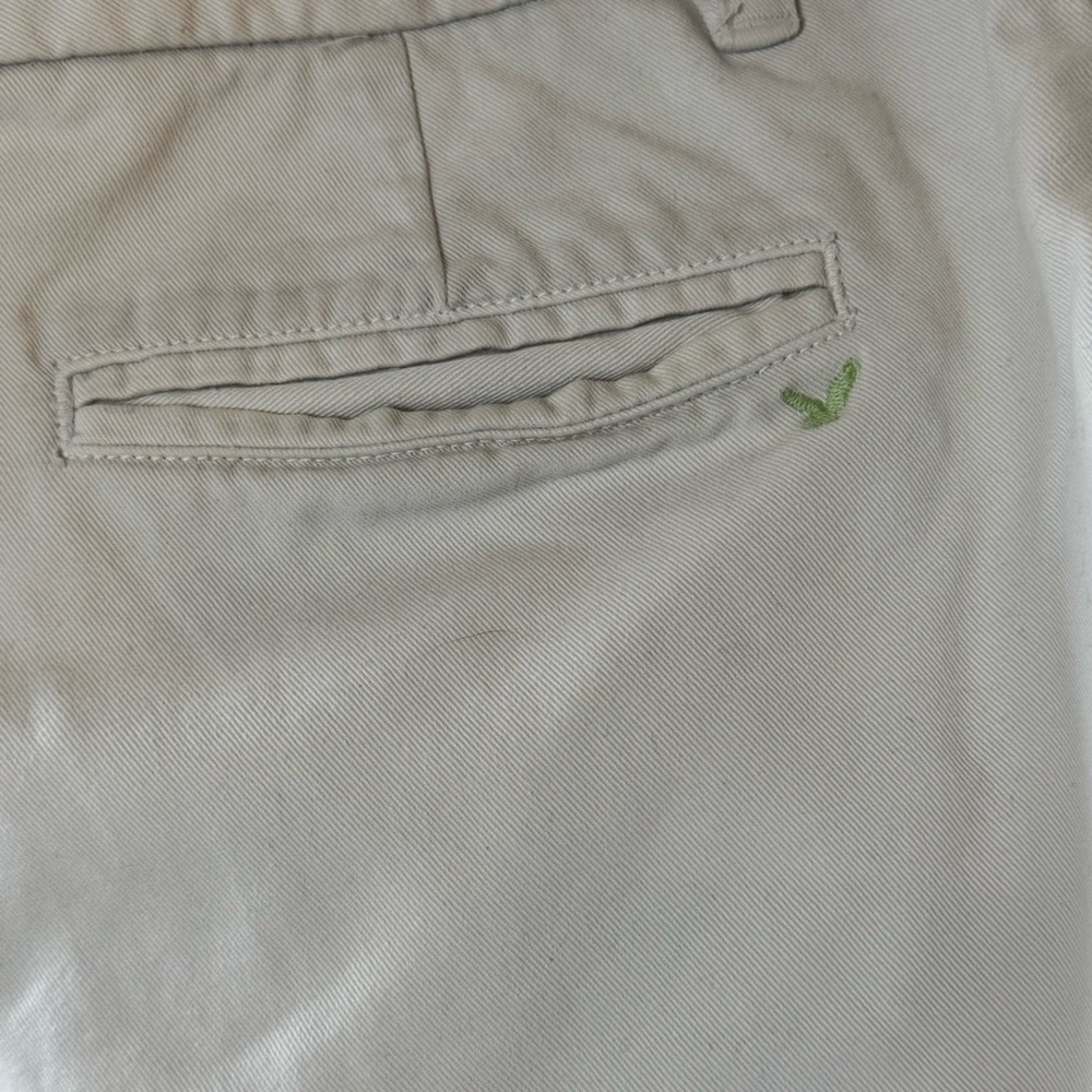 Vintage Americana Eagle Womens Bermuda Shorts Cream Size‎ 8 Zip - Picture 4 of 9